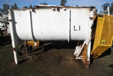 60 cu.ft. Marion, Paddle Mixer, Carbon Steel, 36" width x 8' L x 5' deep Trough, 6" x 6" bottom outlet, 20 HP