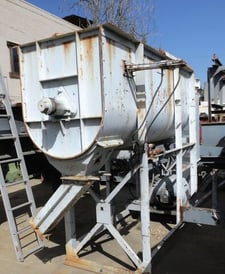 50 cu.ft. Ribbon Mixer, Carbon Steel, 87" L x 36" width x 41" deep Trough, 3.5" shaft, 1" width x 3/8" thick