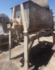87 cu.ft. Strong Scott #IMS87, Double Ribbon Mixer, Stainless Steel, 98" L x 45" width x 48" deep Trough, 8"