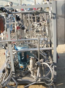 LSL Biolafitte #110L, Stainless Steel Bioreactor/Fermenter, for cell culture, 25 gallon, 20" diameter x 36"