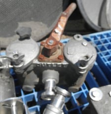 Stainless Steel Flow Through Magnetic Separators, 1" diameter In/out, manual valve for outlet (2 available)