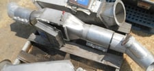 Eriez, Round Pipe Magnetic Separator, Stainless Steel permanent magnet, 6" diameter In/out