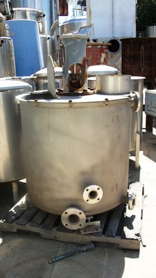 150 gallon #CPCN-26-Y, Stainless Steel Mix Tank, 3" x 12" x 1/4" thick mixing blades, 2.5" x 33.5" resistor