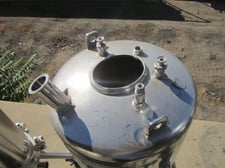 16 gallon Pope Scientific, Stainless Steel Pressure Tank, 17" diameter x 16" striaight side, 95 psi @ 100&deg;F