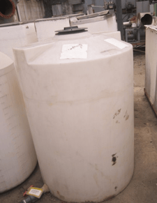 200 gallon RMI, Polyethylene Plastic Tank, 36" diameter x 54" straight side, 1.5" top inlet, 1.5" side bottom