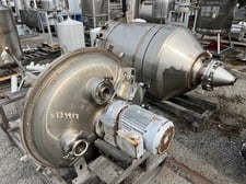 264 gallon Reimelt #2.0-1527, Stainless Steel Jacketed & Agitated Tank, 39" diameter x 48" straight side, 20"