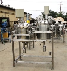 30 gallon DCI #33SS15, Pressure Tank, Stainless Steel, 23" diameter x 24" straight side, 5/8" diameter x 23"