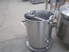 35 gallon Stainless Steel Tank, 20" diameter x 24" straight side, 1.5" inlet/outlet