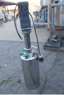 4 gallon Alloy Products, Pressure Tank, Stainless Steel, 8" diameter x 18" straight side, 1" diameter x 21" L