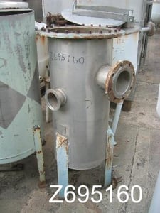 40 gallon Stainless Steel Tank, 18" x 36", open top, center discharge