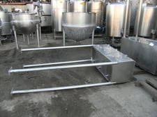 60 gallon Stainless Steel Tank, 3 compartments, 15" x 16" x 18" rectangular tank compartments, (3) 1.5"