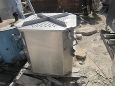 70 gallon Stainless Steel Mix Tank, 29" x 29" x 29", (2) 1" x 13" prop mixer