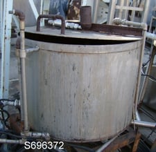 75 gallon Stainless Steel Tank, 30" x 22", flat bottom, hinged cover top