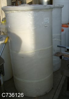 90 gallon Plastic Storage Tank, 25" diameter x 50" straight side (2 available)