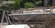 1030 gallon Stainless Steel Tank, 3' 3" diameter x 19' 6" L, 2" diameter Flanged center top inlet, 4"