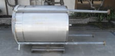 475 gallon Stainless Steel Open-Top Tank, 50" diameter x 60" straight side, 2.5" center bottom outlet, 4' H