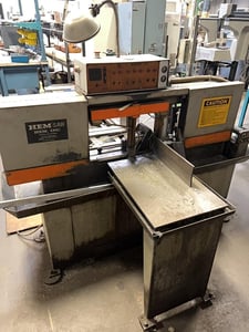 9" x 11" Hemsaw #750A, horizontal metal bandsaw, 10" round, 2 HP, S/N 221285VB