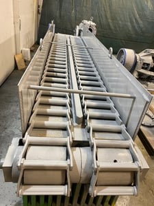 30" wide x 16' long, Twin drag box chain conveyor, unused