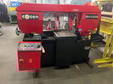 13" x 20" Cosen #MH-500M, semi-automatic mitering horizontal bandsaw, 13' 7" x 1" x .035"blade