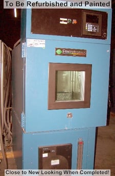 24" width x 24" D x 22" H Envirotronics #EH8-1-2, temperature humidity chamber, -30° to 177°, 230 V.