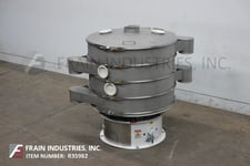 48" Custom Custom Advance #DM48, separation vibratory sifter, mounted on vibratory pedestal style base