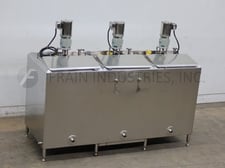 450 gallon Cherry Burrell #BC, (3) 150 gallon compartment, 304 Stainless Steel, low pressure jacketed and