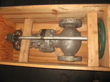 2-1/2" Edwards #CL1500, steam stop valve, reconditioned
