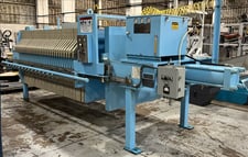 48" x 48" Shriver #M1200FB, 716 sq.ft. plate/frame filter press, 31 plates, 1993