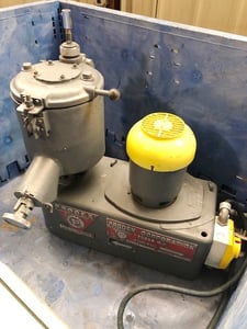 10 liter Prodex Henschel #2JSS, high intensity mixer, 2 speed motor, 3420 RPM, 220/440 V.