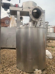 400 gallon Lee #250U9MS, Stainless Steel jacketed mix tank, FV internal, 100 psi jacket, dish top, 1992