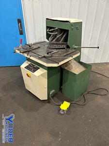 10" gauge x 12" x 12" Custom, hydraulic corner notcher, 3 HP, electric foot pedal, 40 SPM