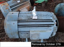 250 HP 1185 RPM Toshiba, Frame 587UZ, TEFCBB, 1.15 service factor, 460 Volts (2 available)