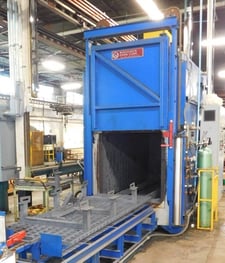 36" width x 36" H x 108" D Wisconsin Oven, tempering furnace (Inert Gas) electric, 1250°F, 2015