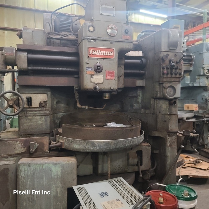 Fellows #36-6, gear shaper, 40" dia., 6" stroke, 6" face, 4" spindle, 8" riser, T-slotted table