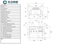750 KVA 12470 Delta Primary, 480Y/277 Secondary, Pad, Recon ( shipment available in 10 days)