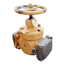 3" Ammonia Valve, 9" Inlets/outlets: (2) 3" diameter ports with 6" L x 6" width square flanges
