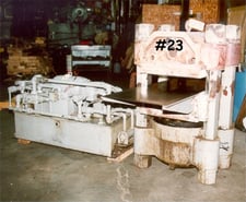 254 Ton, Adamson, 24" x32", upact 4-post, 5" stroke & daylight, hydraulic unit, hand valve Control, #23