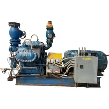 150 HP Vilter #458, 8-Cylinder Reciprocating Compressor Package, 230/460 V., Direct Drive Driven