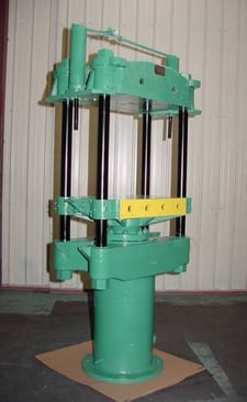 63 Ton, Up-acting 4-post, 32" x24", 29" str. & daylight, 55" work height, 108" tall, 9" ram, #305 (2