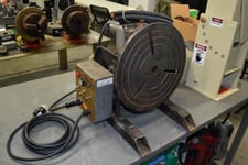 250 lb. Profax #WP-250, benchtop positioner, 120 V. input, variable speed rotation, foot pedal