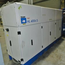 Trumpf #HL4006D, 4000 watt, Reidel PC2000.01-NE chiller, 2002