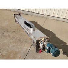 9 cu.ft. Stainless Steel Continuous Ribbon Mixer, 10" diameter x 8' long