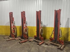 18000 lb. ALM #WE-18-4, heavy duty electric mobile column lift jack, (4 available)