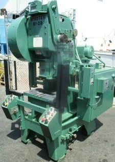 22 Ton, Minster #B1-22, high speed gap frame punch press with curtains, 1.25" stroke, 0-1000 SPM