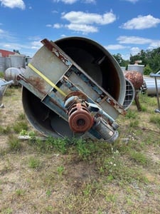 1800 gallon Vertical Stainless Steel tank, 6' diameter x 12'11" high