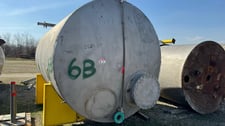 5000 gallon Horizontal Stainless Steel tank, 8' 6" diameter x 12'11" high, 20" manway in front of head