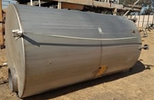 2100 gallon Commercial Sheet Metal Works, Stainless Steel Vertical Tank, 6' diameter x 10' straight side