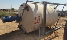 2250 gallon Stainless Steel Vertical Tank, Agitated, 6' diameter x 8' 3" straight side, 3 HP, 208-220/440 V.