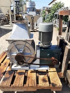 15" Butler #BFF1514-10H-1-L, Rotary Airlock Valve, Carbon Steel, 5 HP, 230/460V, 1725 RPM