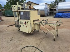 Doboy #SW-60W, Sleeve Wrapper, 5' infeed table, 22" wide film, wrapping trays 4" x 8" x 1" tall, 4000 watt